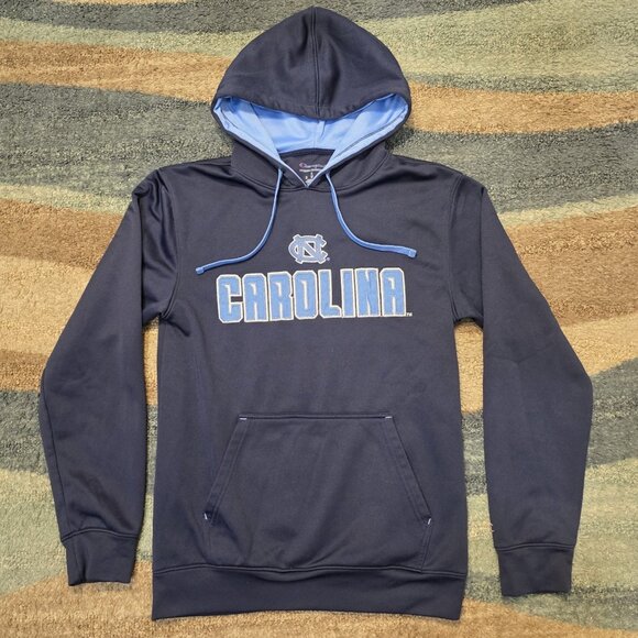 NCAA Champion Sweatshirt North Carolina Tar Heels UNC Blue Pullover Hoodie Small - Picture 1 of 6